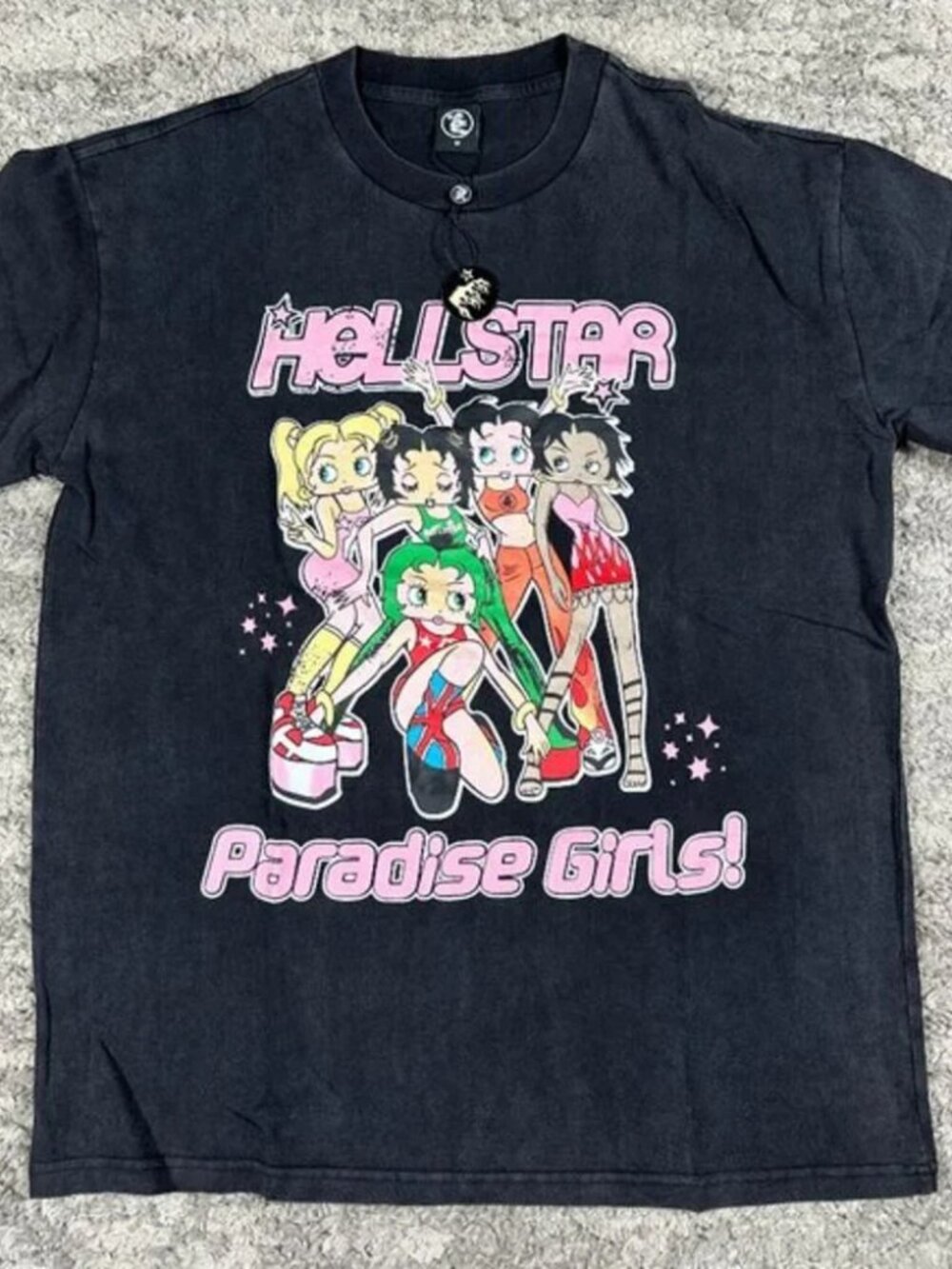 Hellstar Paradise Girls Black T-Shirt Men’s Large
